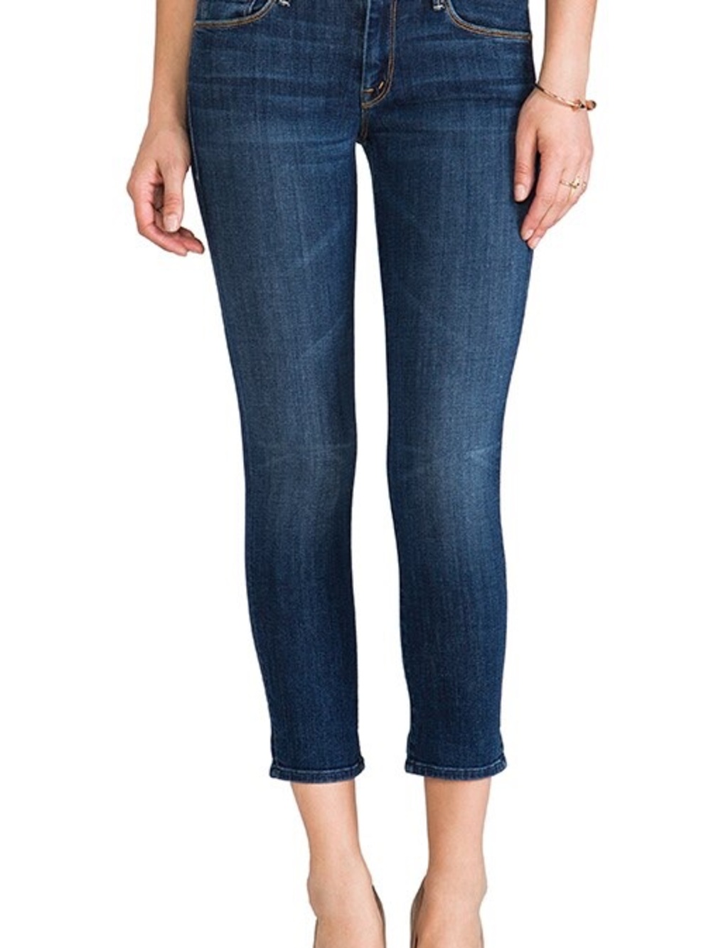 Women's MOTHER Jeans The Looker Crop - Flowers From the Storm